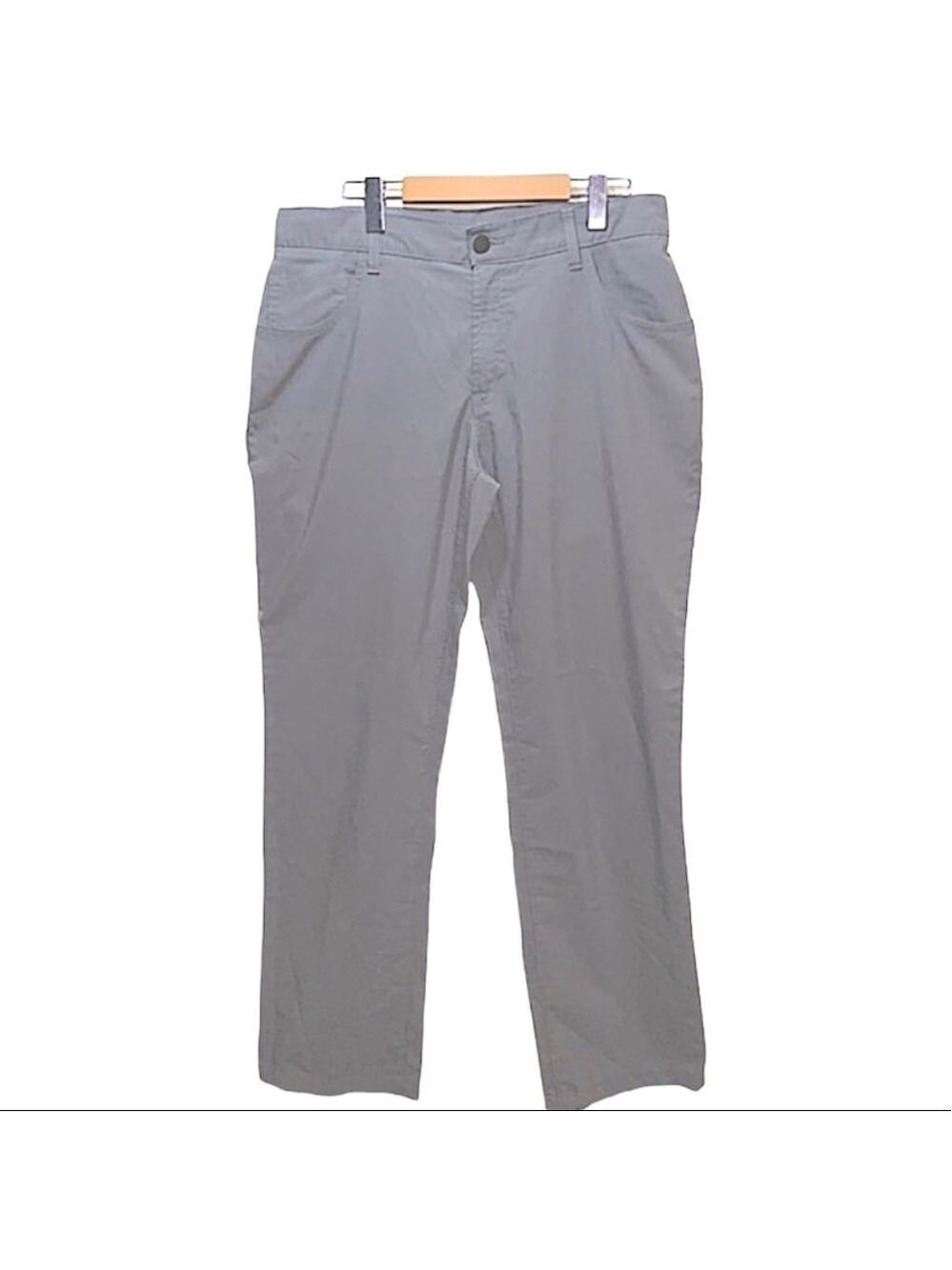 PERRY Ellis Portfolio 34x32 Gray Stretch Casual Pants lightweight Straight Fit